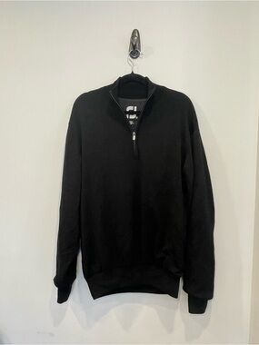 FootJoy Men's Black Half-Zip Sweater